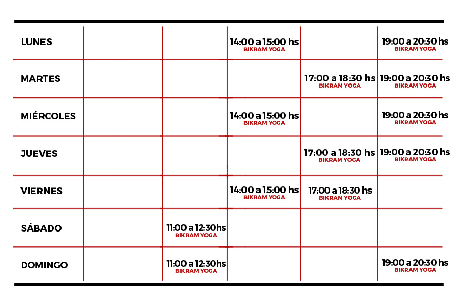 HORARIOS BYBA BUENOS AIRES